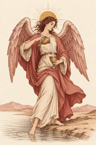 절제 Temperance 타로 카드