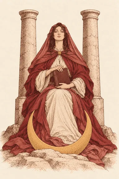 여사제 The High Priestess 타로 카드