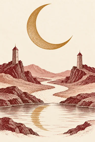 달 The Moon 타로 카드