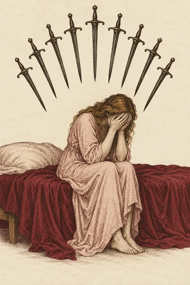 소드 9 Nine of Swords 타로 카드