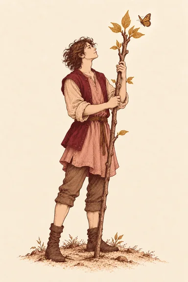 완드 시종 Page of Wands 타로 카드