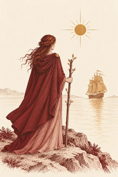 완드 3 Three of Wands 타로 카드